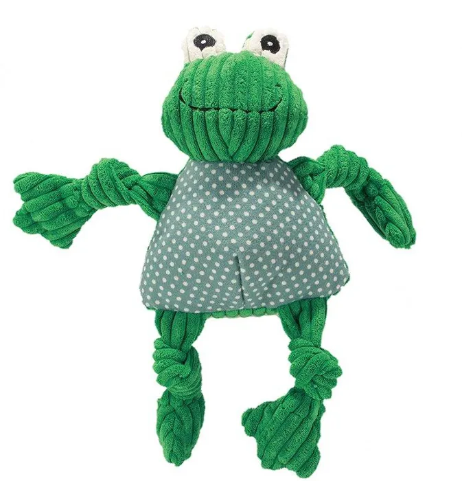 Huggle Hound Knottie Frog Small