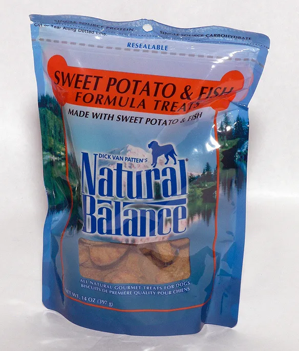 Natural Balance Sw Potato/Fish Allergy Treat 14oz
