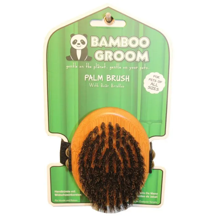 Bamboo Groom Bristle Palm Brush