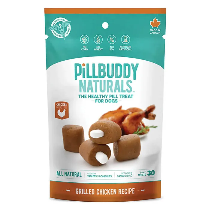 Pill Buddy Natural Treats Grilled Chicke 30ct