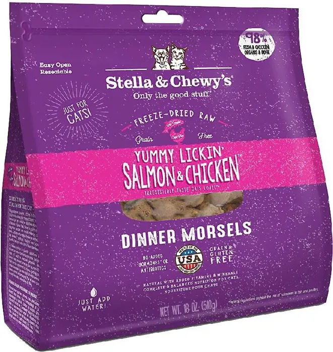 Stella & Chewy's FD Cat Chicken/Salmon 18oz