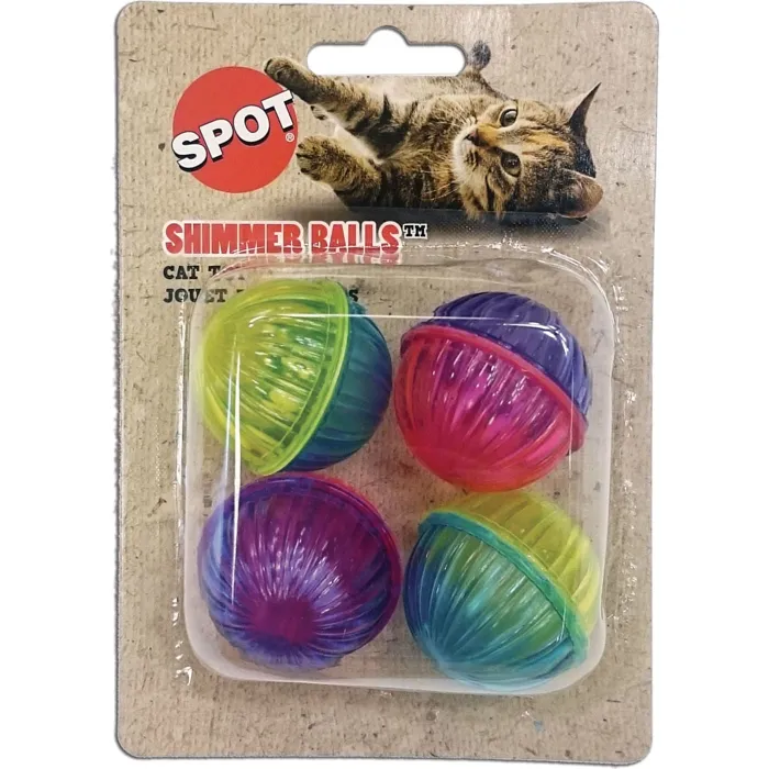 Spot Cat Shimmer Balls 4pk