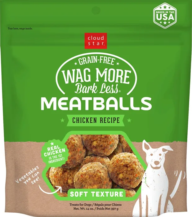 Wag More GF Meatballs Chicken 14oz