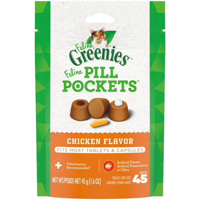 Greenies Pill Pockets Cat Chicken 1.6oz