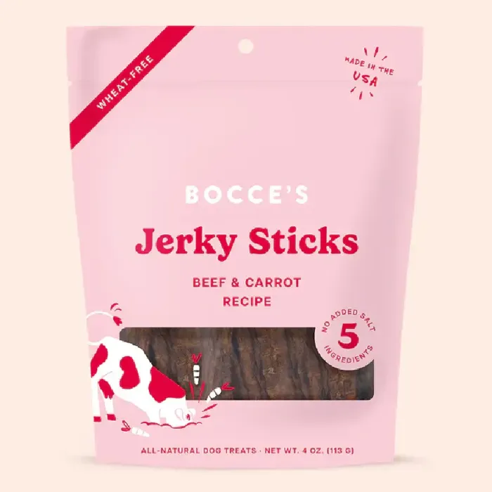 Bocce's Bakery Grazers Jerky Beef 4 Oz