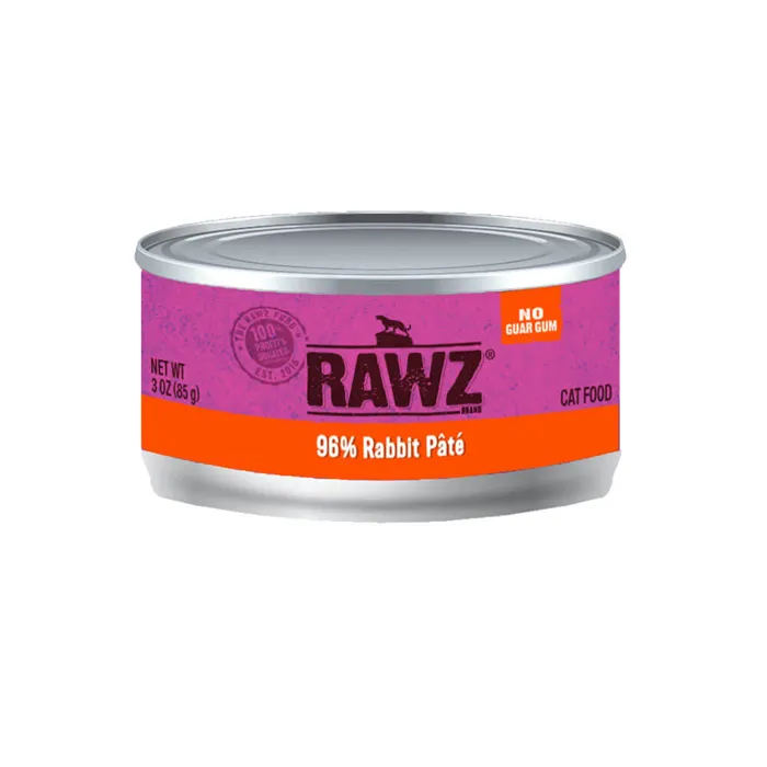 Rawz Cat Can 96% Rbt 3-oz 18/cs