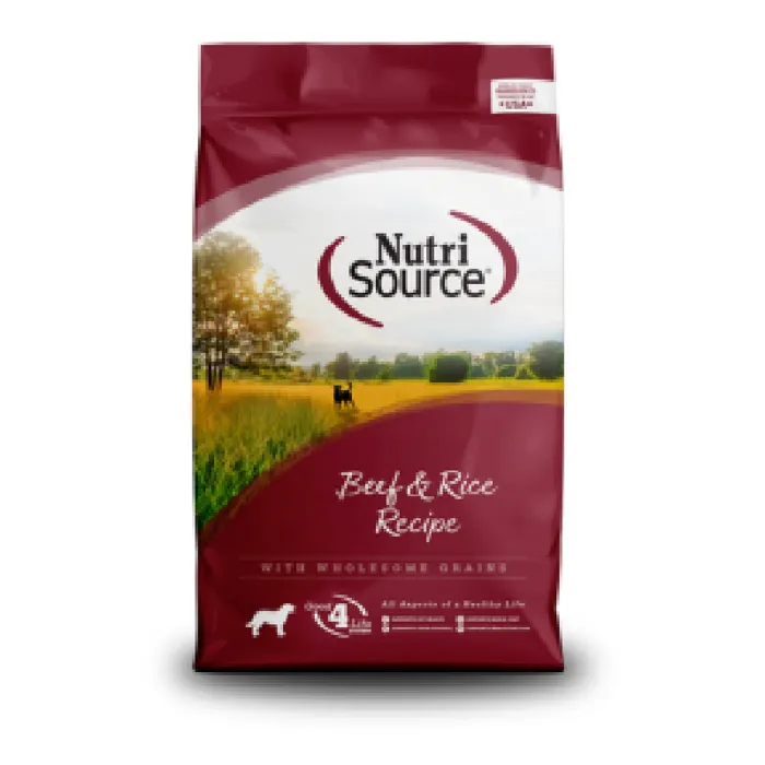 Nutrisource Dog Adult Beef & Rice 12#