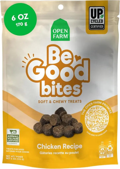 Open Farm Dog Treat Be Good Bites Chicken 6oz