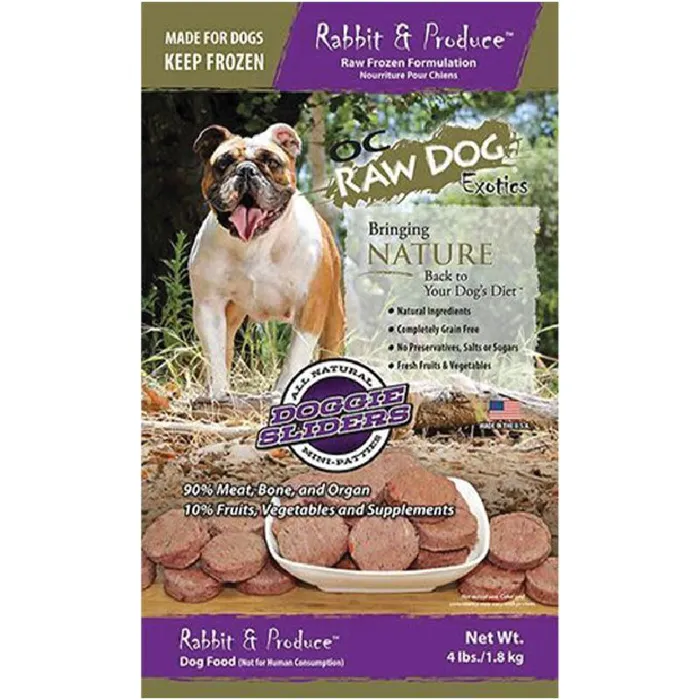 OC Raw Frozen Rabbit Sliders 4#