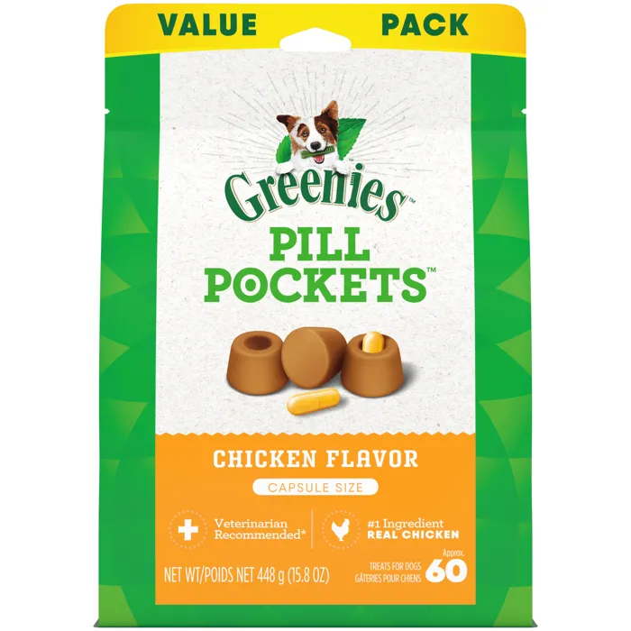 Greenies Pill Pockets Dog Chicken 15.8oz