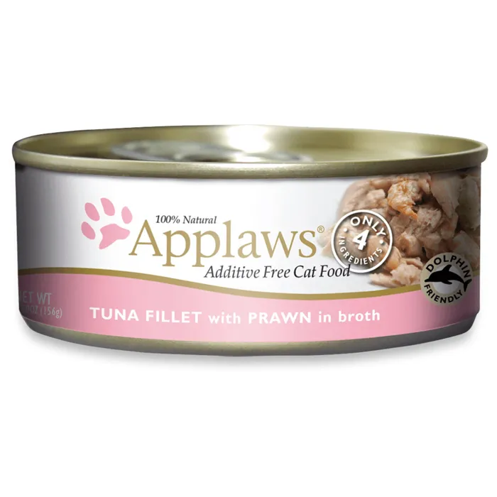 Applaws Tuna Fillet With Prawn Canned Cat Food 5.5-oz