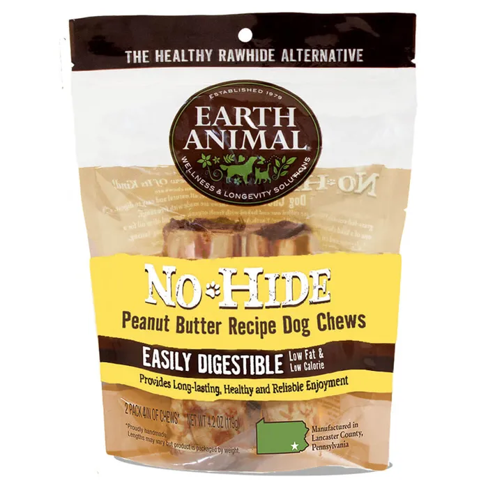 Earth Animal No Hide PButter 4" 2pk