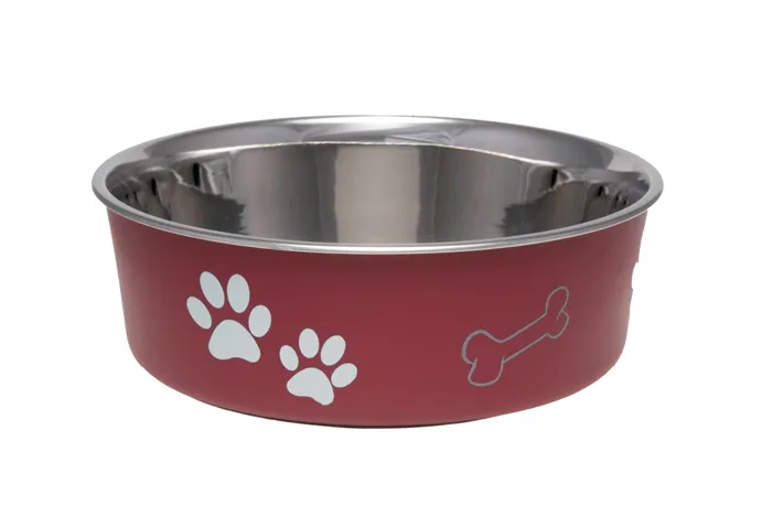 Loving Pets Bella Bowl Merlot Medium