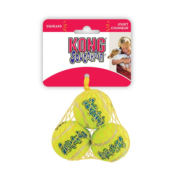 Air Kong Squeaker Ball XS 3pk