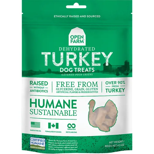 Open Farm Dog Dehydrated Turkey Treat 4.5oz