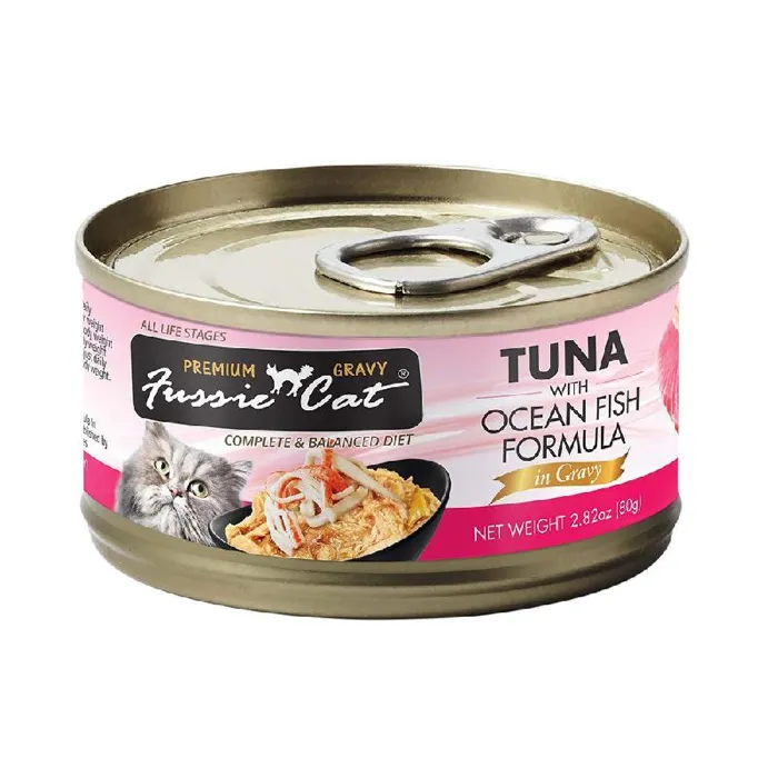 Fussie Cat Tuna/Oceanfish in Gravy 2.82oz