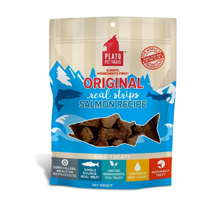 SALMON STRIPS TREAT   6OZ