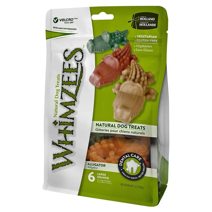 Whimzees Bag Alligator Large 6ct