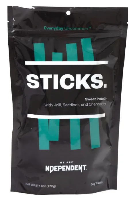 Ndependent Sticks Sweet Potato/Krill & Cran. 6oz