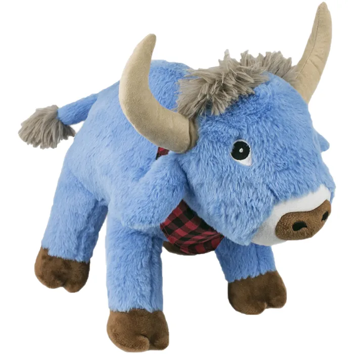 Tall Tails 10 In Blue Ox Crunch Squeak Crinkle Plush Toy Ea