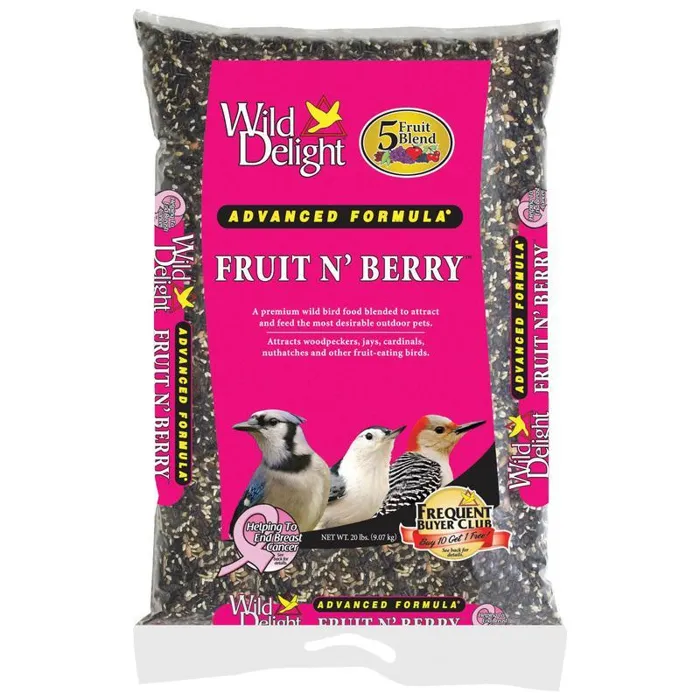 Wild Delight Fruit N' Berry Wild Bird Food 20 Lbs