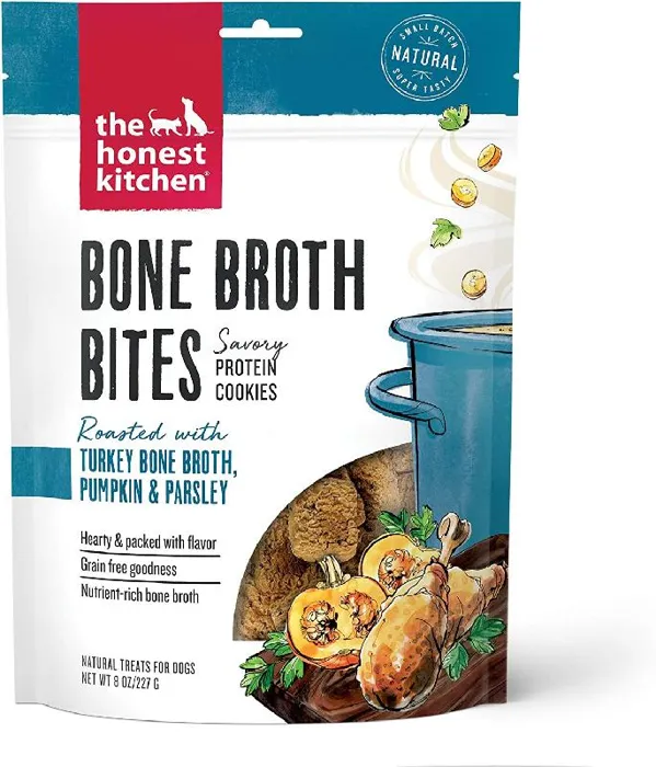 Honest Kitchen Bone Broth Bites Turkey/Pumpkin 8oz
