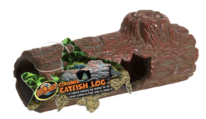 Zoo Med Sinking Ceramic Catfish Log;