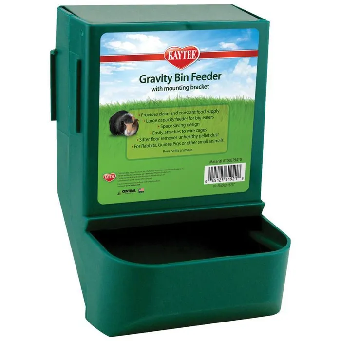 Gravity Bin Feeder with Bracket Assorted Colors