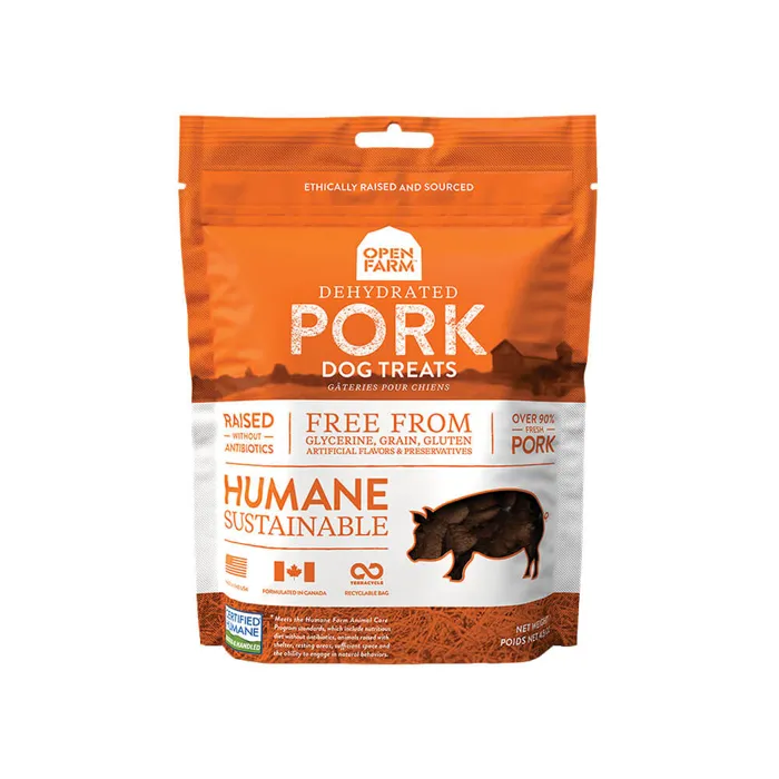 Open Farm Dog Pork Dehydrated Treat 4.5oz