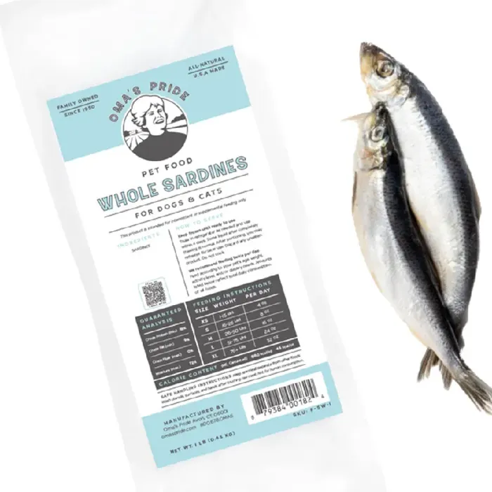 Oma's Whole Sardine 1# Pk