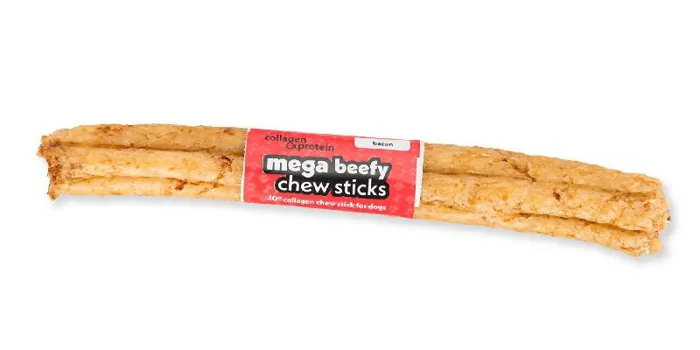 Frankly Beefy Collagen Chew Bacon 10"