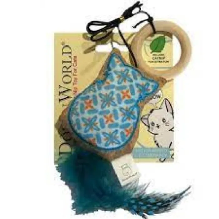 Doyen Cat Ring Feather Blue