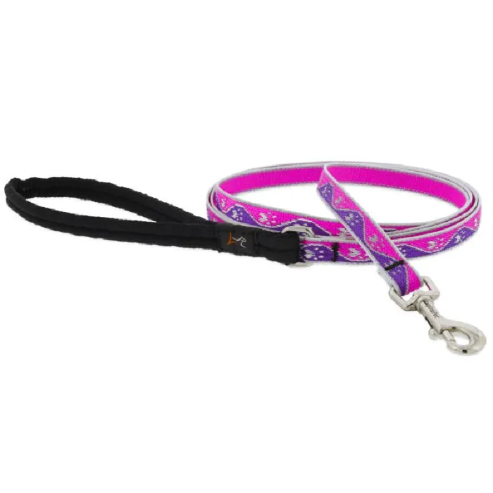Lupine 1/2" Pink Paws 6' Leash