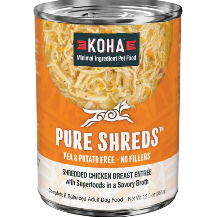 Koha Dog Pure Shreds Chicken 12.5oz