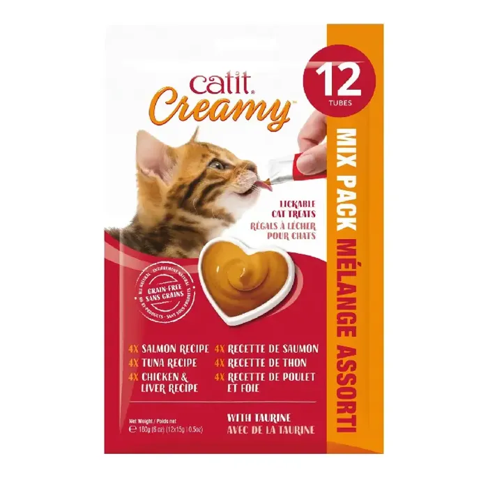 Catit Creamy Cat Treat Assorted 12pk