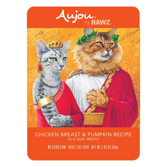 Rawz Cat Aujou Chicken & Pumpkin Pouch 2.5oz