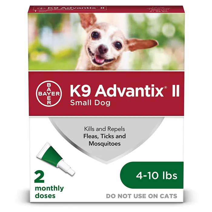 Bayer Advantix II Small Dog 4-10# 2pk
