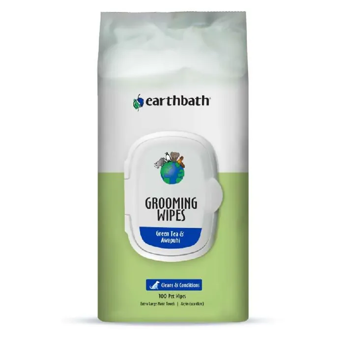Earthbath Dog Wipes Green Tea 100ct