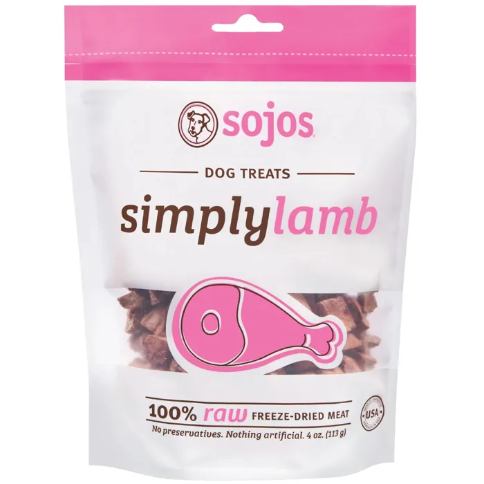 Sojos Simply Lamb Dog Treats 4 Oz