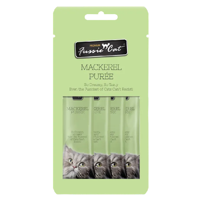Fussie Cat Puree Mackerel 4pk