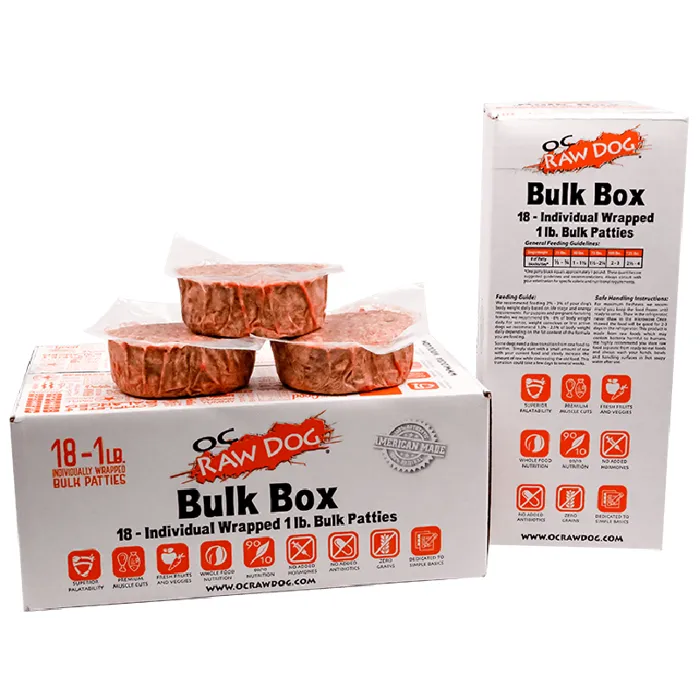 OC Raw Dog Frozen Chicken/Fish Patties 18#