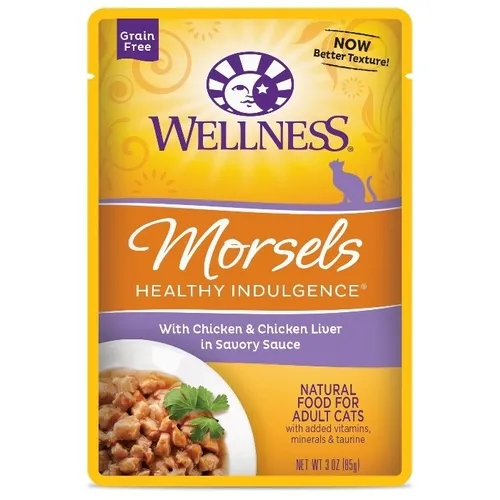 Wellness Natural Cat Chicken Liver Pouch 3oz