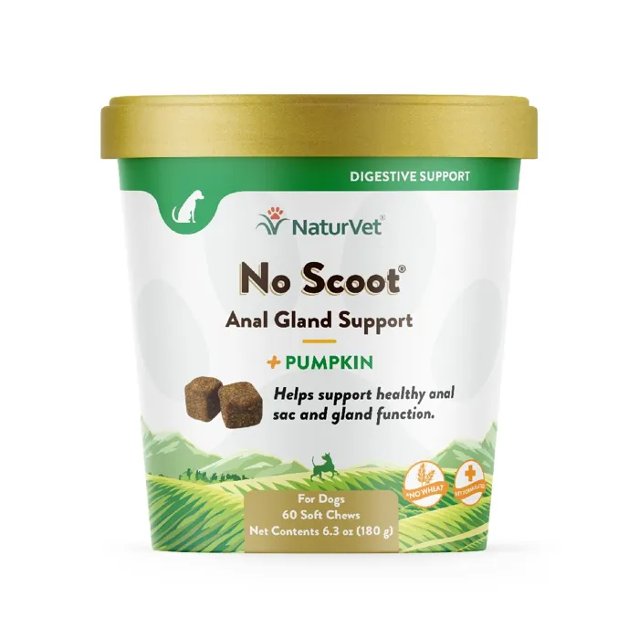 Naturvet No Scoot Plus Pumpkin Soft Chew 60 Ct