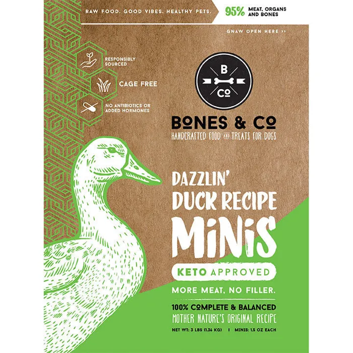 Bones & Co. Dog Frozen Duck 3#