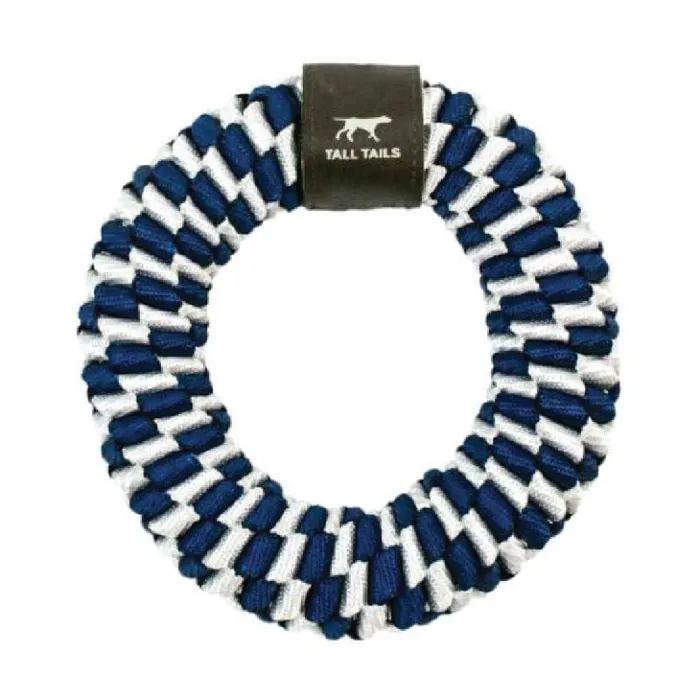 Tall Tails Braided Ring Navy 6"