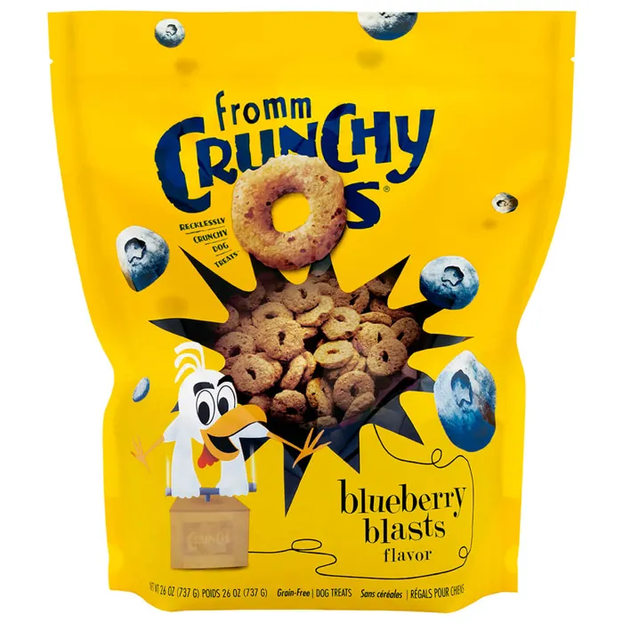 Fromm Dog Crunchy Os Gf Blueberry Blasts Treats 26 Oz