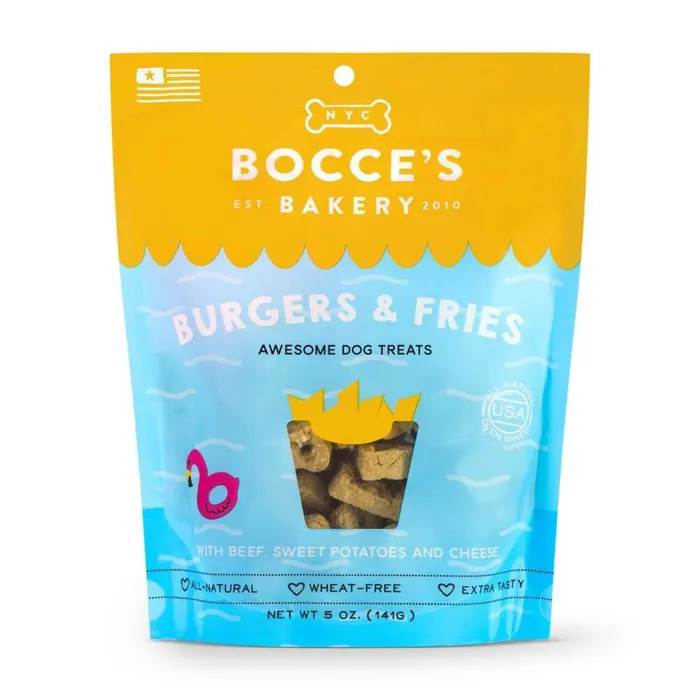 Bocce's Dog Burgers and Fries 5oz