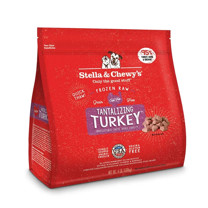 Stella & Chewy's Frozen Turkey Morsels 4#