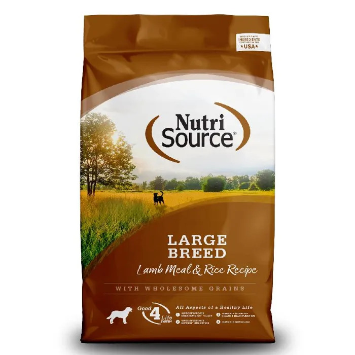 Nutrisource Large Breed Lamb & Rice 26#