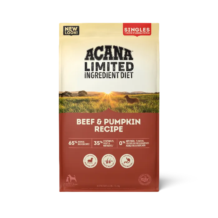 Acana Dog Singles Beef Pumpkin 22.5#